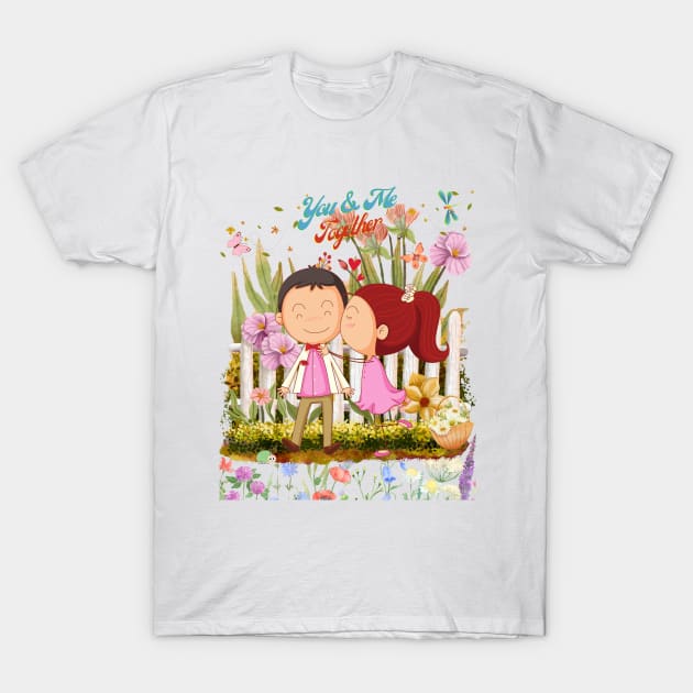 You&Me in spring T-Shirt by ATime7